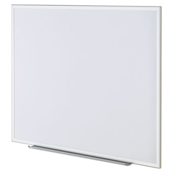 Universal UNV44636 48" x 36" Deluxe White Melamine Dry Erase Board with