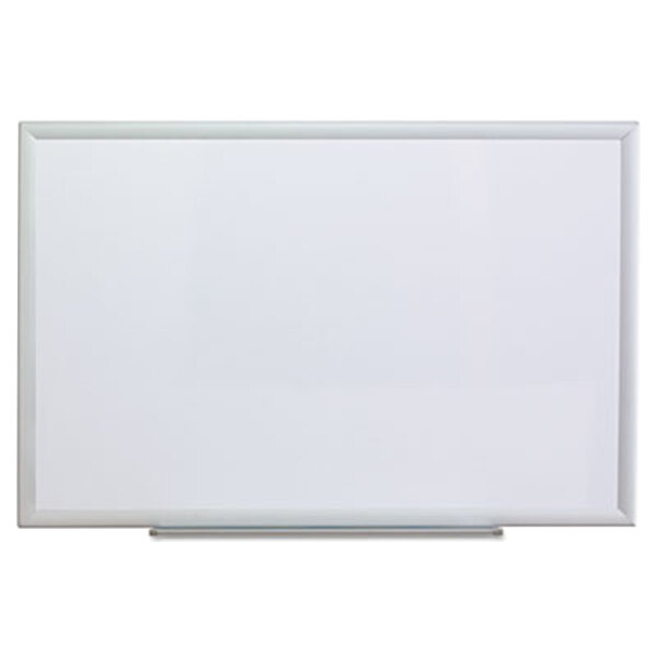 Universal UNV44624 36" x 24" Deluxe White Melamine Dry Erase Board with