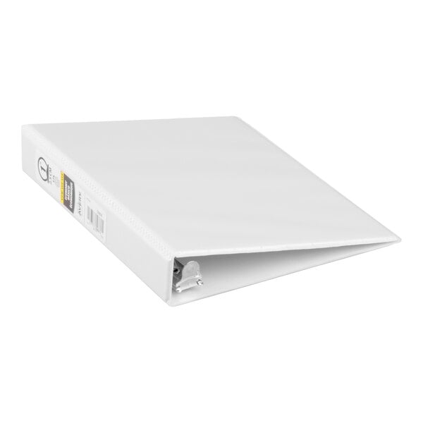 Avery® 5806 White Mini Economy View Binder with 1" Round Rings - 12/Case