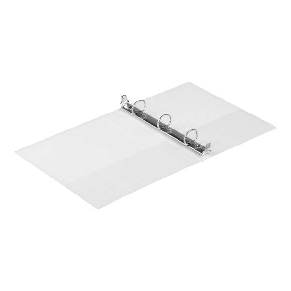 Avery® 5806 White Mini Economy View Binder with 1" Round Rings - 12/Case