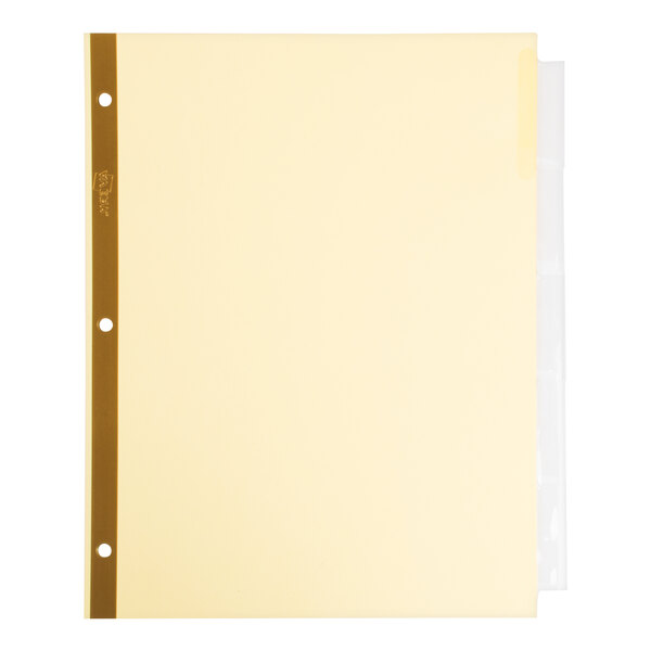 Avery® 11110 Big Tab Buff Paper 5-Tab Clear Insertable Dividers