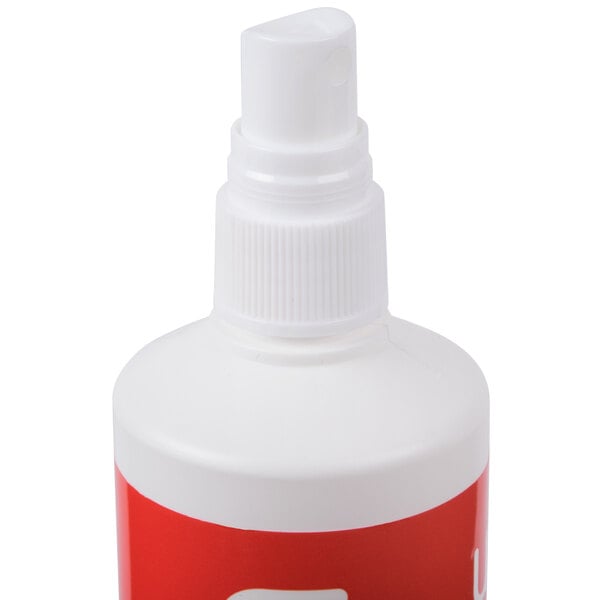 A white Universal spray bottle with a white cap.