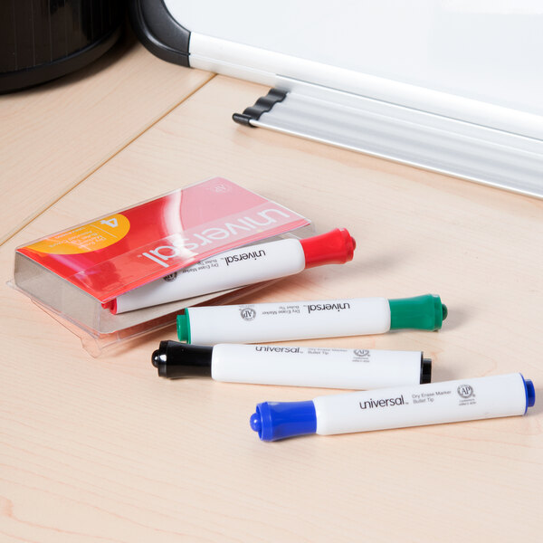 Download Universal UNV43680 Bullet Tip Desk Style Dry Erase Marker, Color Assortment