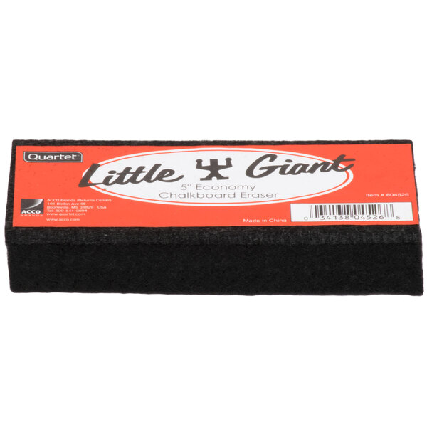 Quartet 804526 Little Giant 5" x 2" Felt Premium Chalkboard Eraser