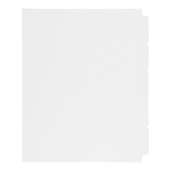 Avery® 20405 Print-On 5-Tab Unpunched White Printable Tabs - 150/Box