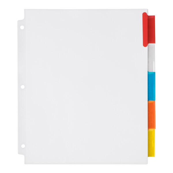 Avery® 11220 Big Tab Extra Wide 5-Tab Multi-Color Insertable Tab Dividers