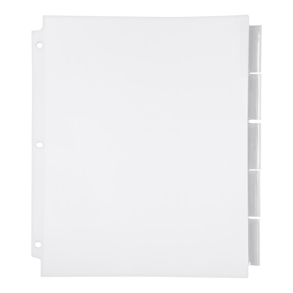 Avery® 11221 Big Tab Extra Wide 5-Tab Clear Insertable Tab Dividers