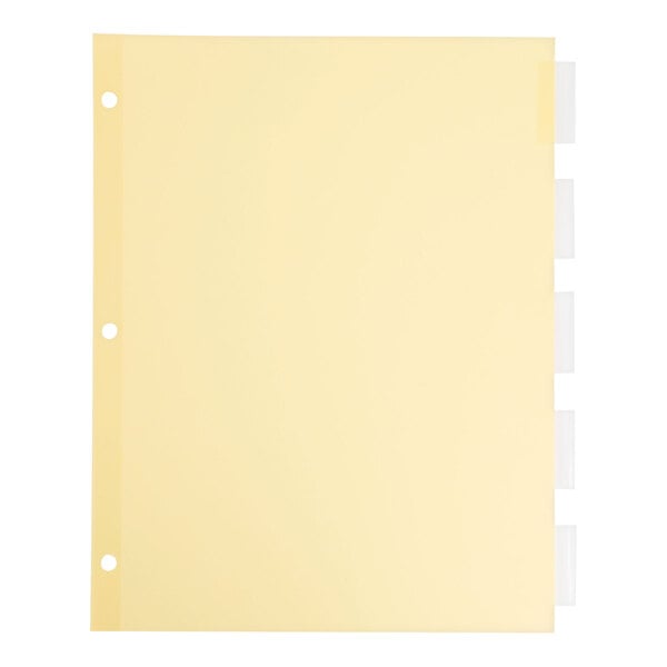 Avery® Office Essentials 11466 5-Tab Clear Insertable Dividers