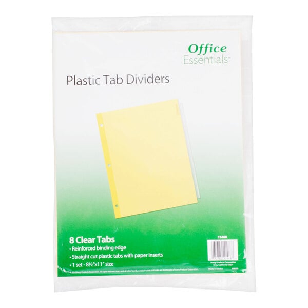 Avery® Office Essentials 11468 8-Tab Clear Insertable Dividers