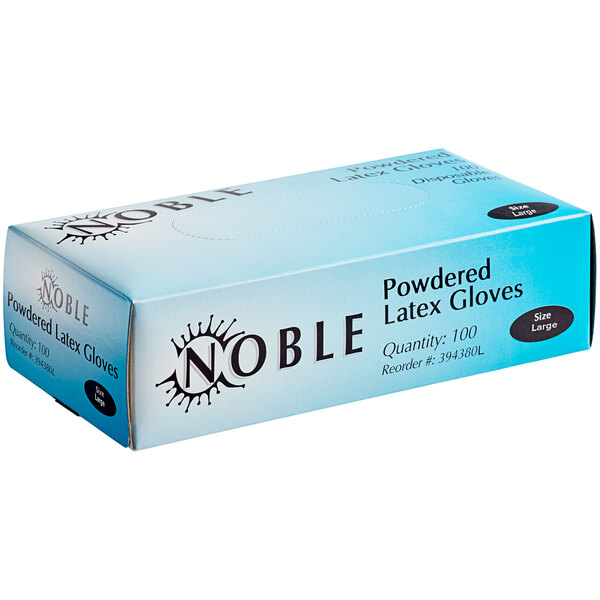 Noble Products Large Powder-Free Disposable Blue Vinyl Gloves for  Foodservice - Case of 1000 (10 Boxes of 100)