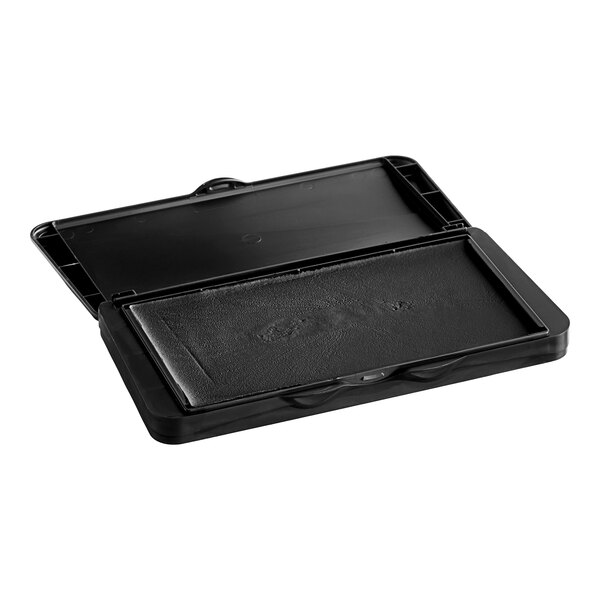 A black rectangular Avery Carter's pre-inked stamp pad with a black lid.