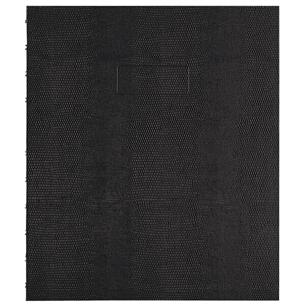 A black Blueline MiracleBind notebook with white college rule paper.