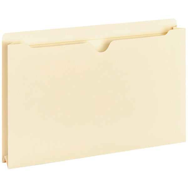 A beige Universal legal size file jacket with a white tab.