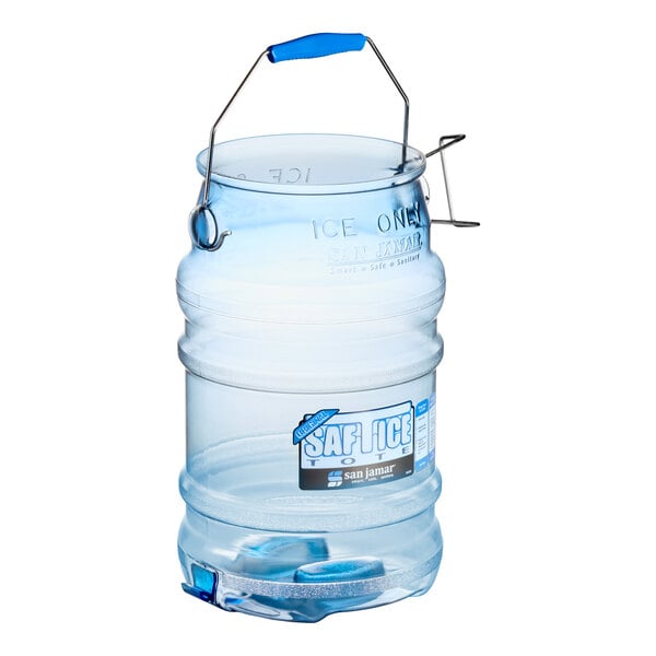 San Jamar SI6000 Saf-T-Ice 6 Gallon Polycarbonate Ice Tote
