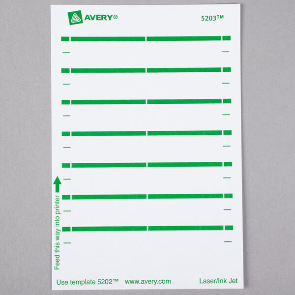 Avery 5202 Label Template