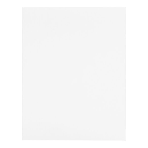 A plain white rectangular sheet with no visible markings or text.