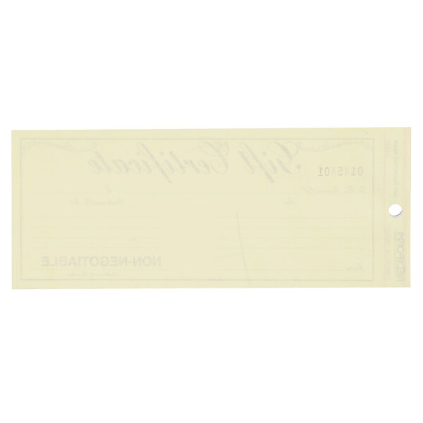 A Rediform Office gift certificate with a blue border and gold accents.