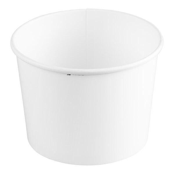 Huhtamaki 64 oz. Double Poly White Paper Food Cup - 250/Case