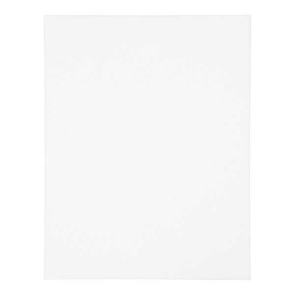A plain white rectangular sheet with no visible markings or text.