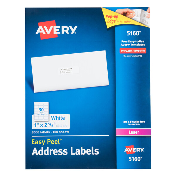 Avery Address Labels 1 X 2 5 8 Template