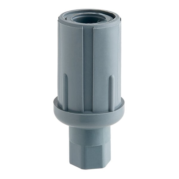A close-up of a grey Regency plastic bullet foot.