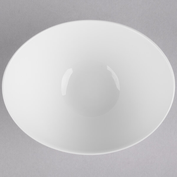 A white Reserve by Libbey oval porcelain bowl.