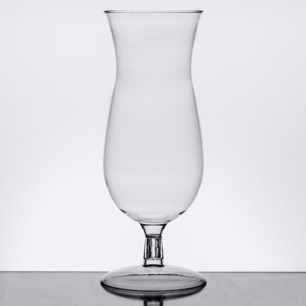 Fineline Quenchers 4515CL 14 oz. Plastic Hurricane Glass 5/Pack