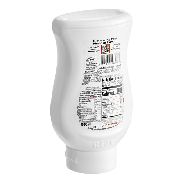 Real Pumpkin Puree Infused Syrup 16.9 fl. oz.