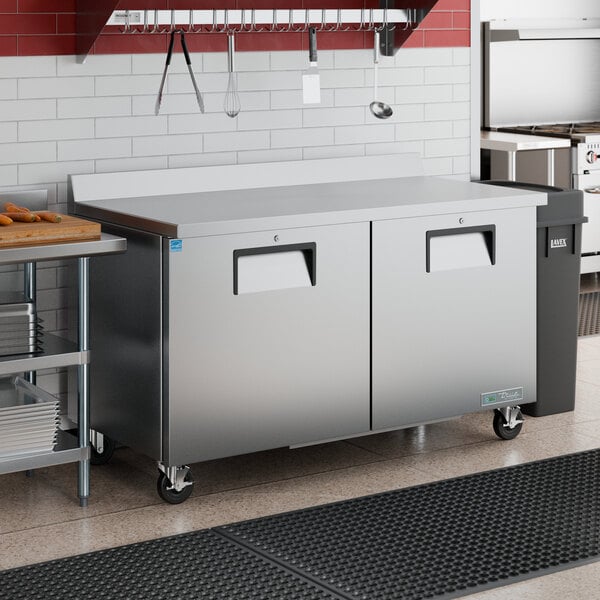 True TWT-60-HC 60 3/8" Worktop Refrigerator with 3 9/16" Backsplash