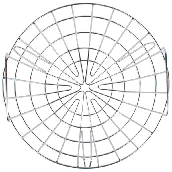 A Cecilware stainless steel wire brew basket with a metal handle.