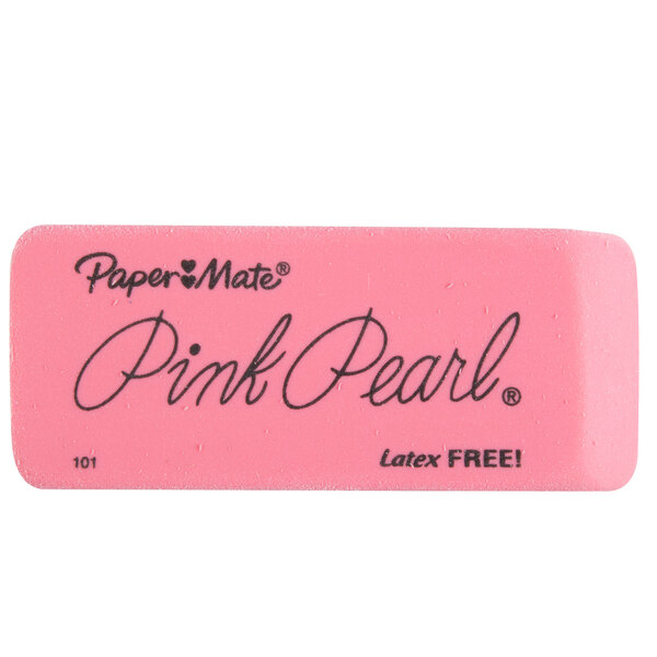 70501 Large Paper Mate Pink Pearl Erasers 3 Count 2 Pack