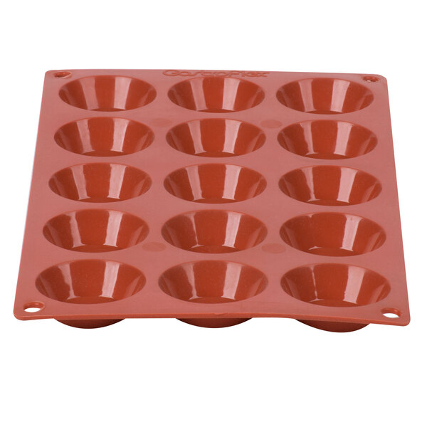 Matfer Bourgeat 257925 Gastroflex Silicone 15 Compartment Mini Tart Mold