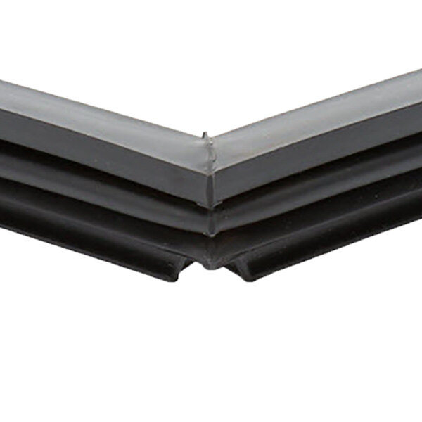 A Traulsen magnetic door gasket with black and grey plastic strips.