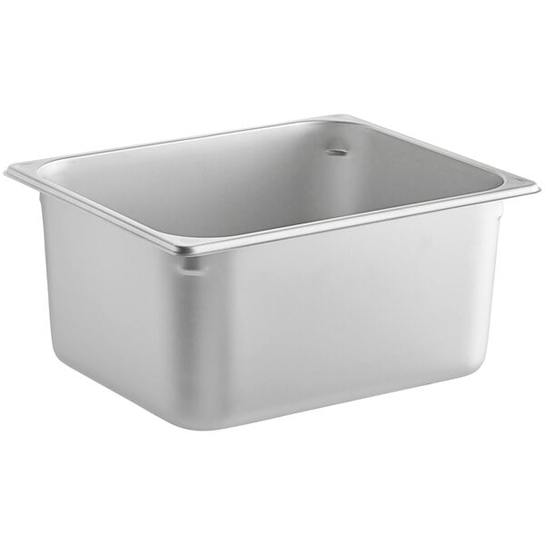 Divided Food Pan, Full-size, 2-1/2″, Stainless Steel