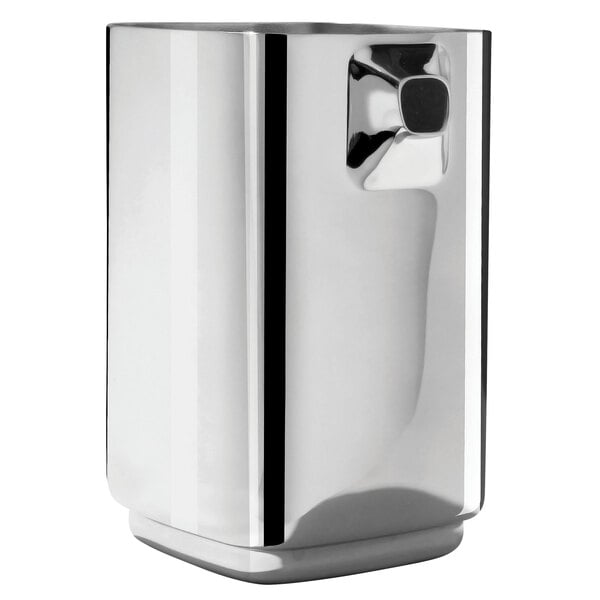 A silver Eastern Tabletop Java stainless steel creamer.