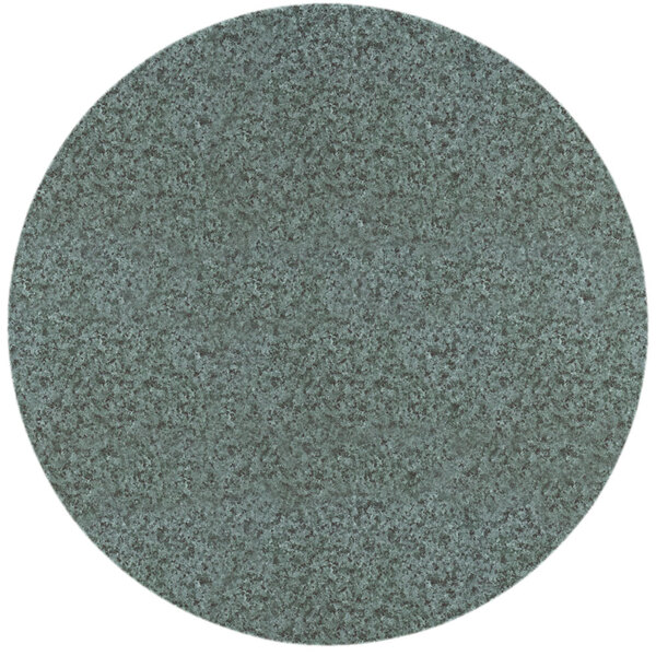 Grosfillex 99832025 30 Round Granite Green Outdoor Molded Melamine Table Top