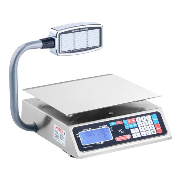 Tor Rey PC-80LT 80 lb. Digital Price Computing Scale with Tower, Legal for Trade