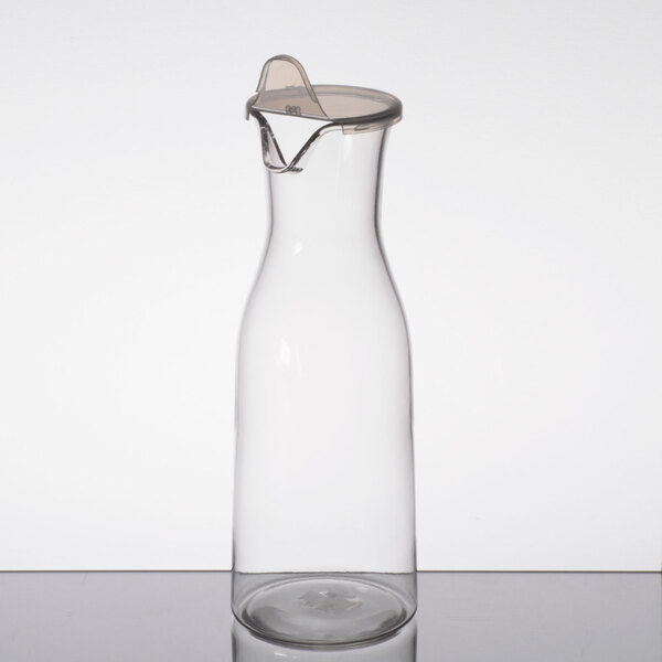 GET BW1892CL 64 oz. Customizable Polycarbonate Wine / Juice Decanter with Lid