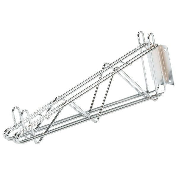 Regency 18 Deep Double Wall Mounting, Wall Mounted Chrome Wire Shelving