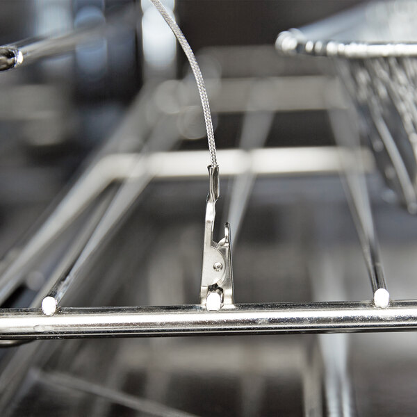 A metal wire with a clip.