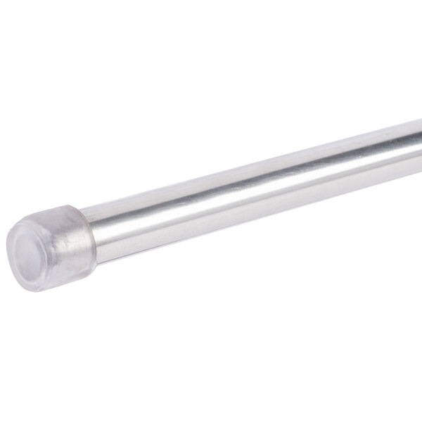 A stainless steel rectangular griddle stand.