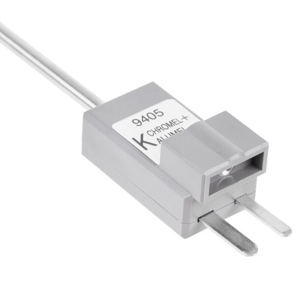 A grey Taylor 9405RP Type-K probe with a white label.