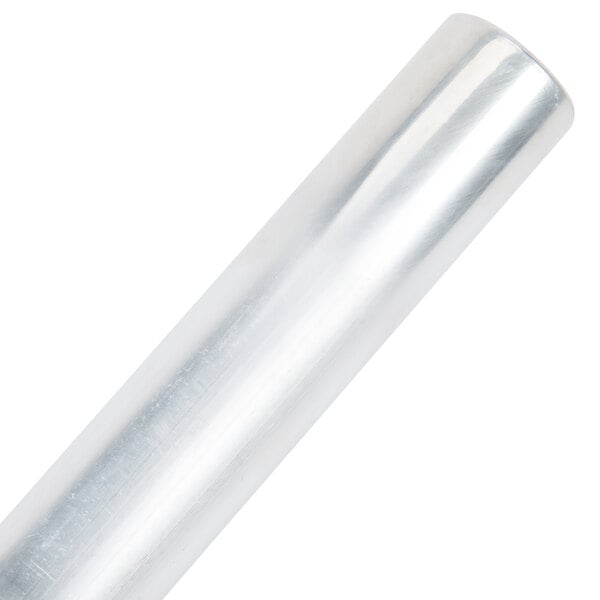 A close up of a silver metal Vollrath aluminum dipper.