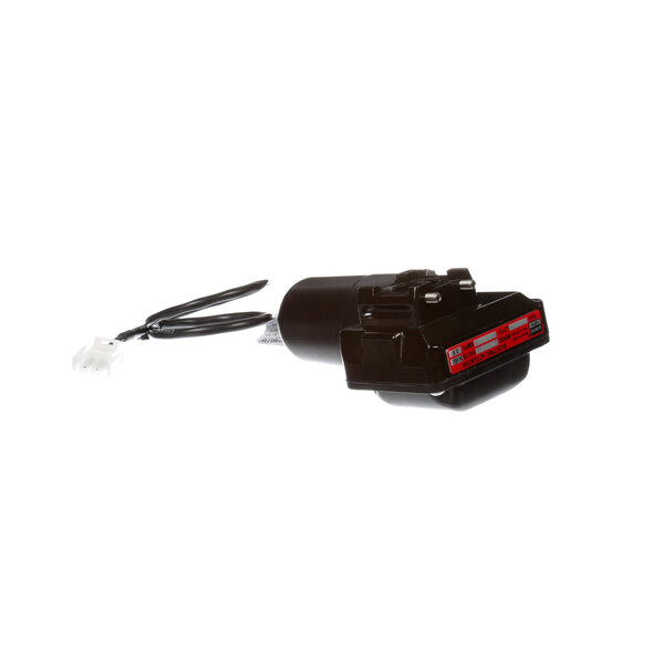 A black Henny Penny actuator motor with a red label.
