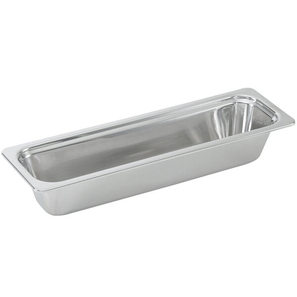 a close-up of a silver container