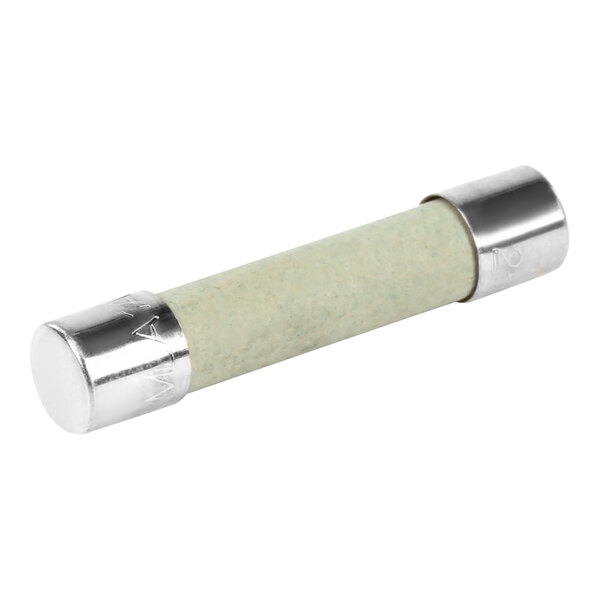 A close-up of a silver and white metal Convotherm fuse tube with a silver handle.