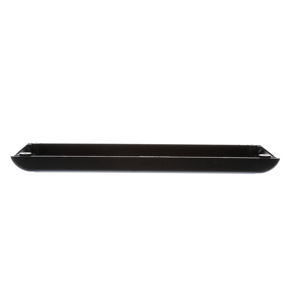 A black rectangular Bunn Bezel with a white stripe and holes.