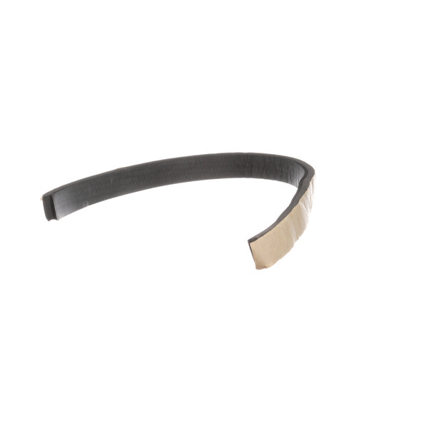 A black rubber gasket with a white background.
