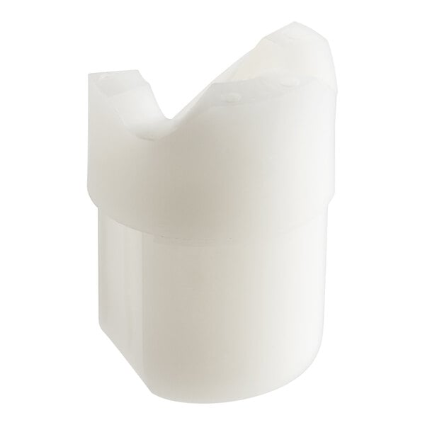 A white plastic container with a hole in the top.