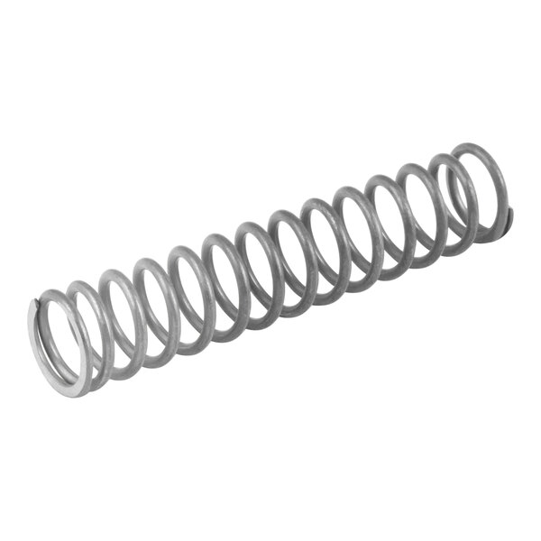 A close-up of an APW Wyott metal spring.